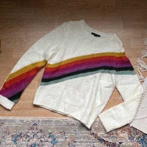 Forever 21 Color Stripe Sweater - SIZE MEDIUM